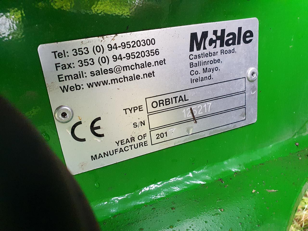 2017 McHale Orbital Bale Wrapper