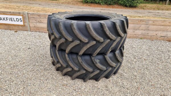 Pair of used 650/65R42 Vredestein tyres
