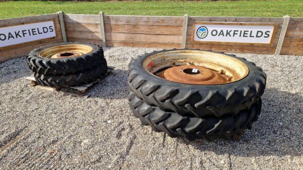 Set of 11.2R48 (270/95R48) & 230/95R32 Rowcrop Wheels, to suit Case