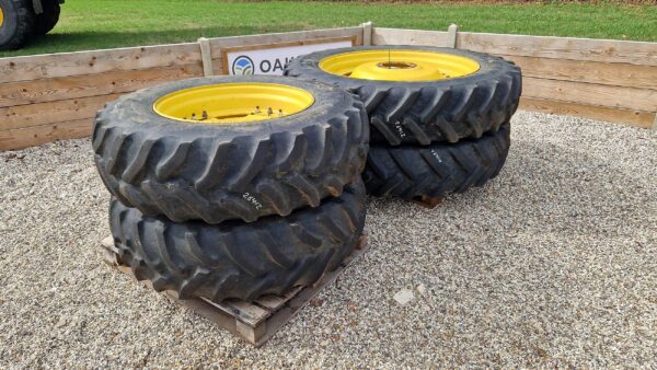 Set of 380/90R46 BKT & 14.9R30 Goodyear rowcrops, to suit JD
