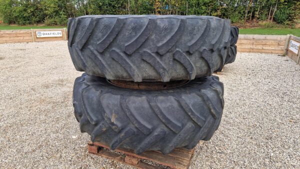 Pair of 520/85R38 Alliance / Continental dual wheels