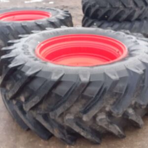 Trelleborg 650/65R38 and 540/65R28 wheelset on fixed rims, ex Fendt 516
